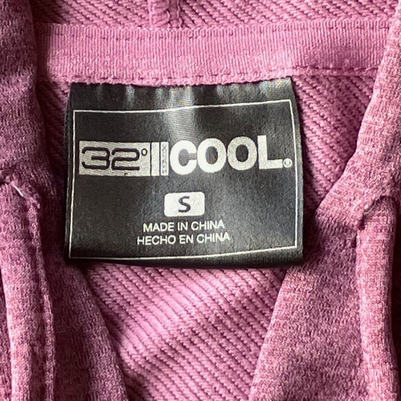 New 32 Degree full zip long sleeve lightweight hoodie small, purple, pockets - Picture 6 of 8